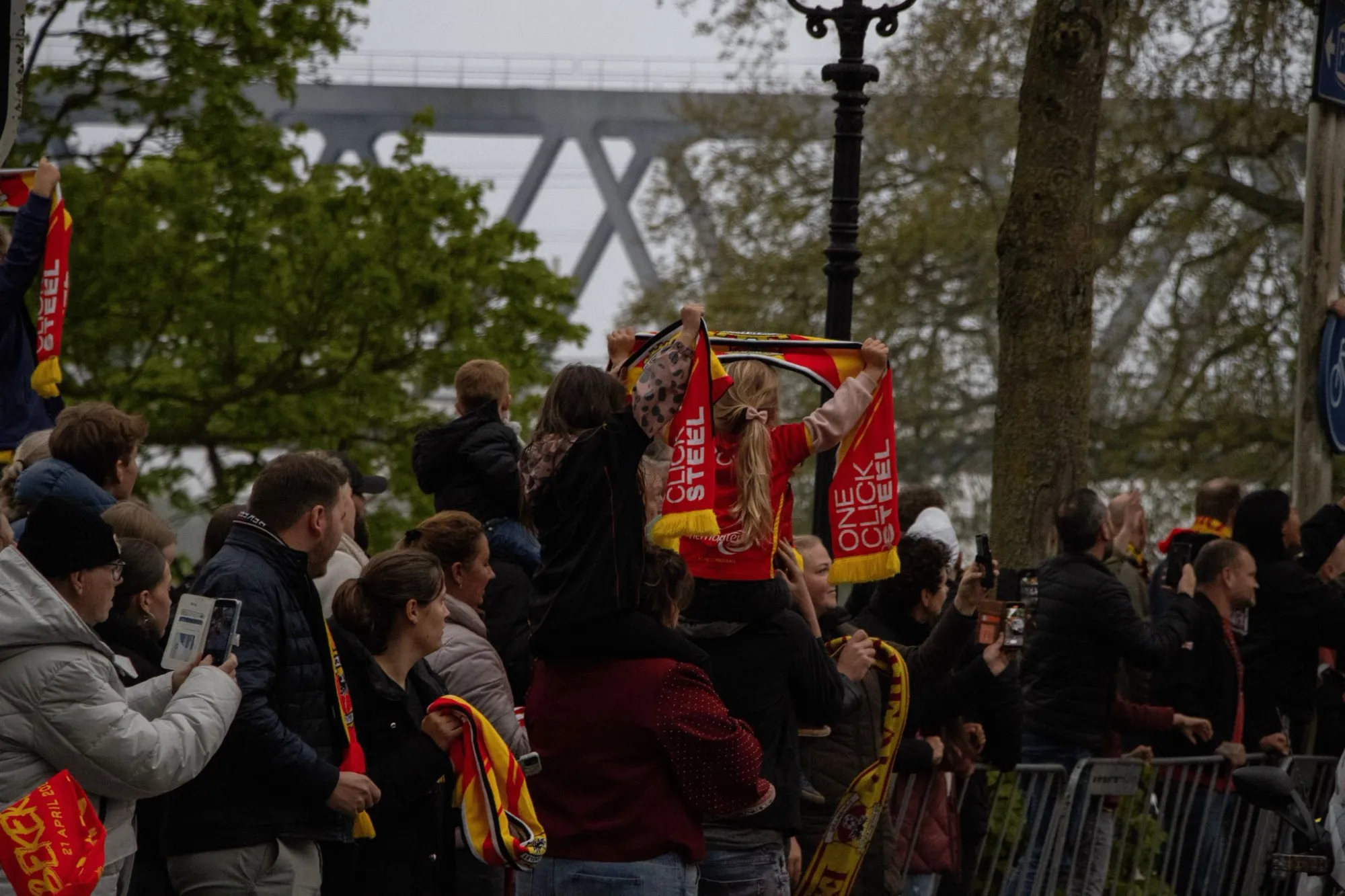 Straatfotografie huldiging Go Ahead Eagles