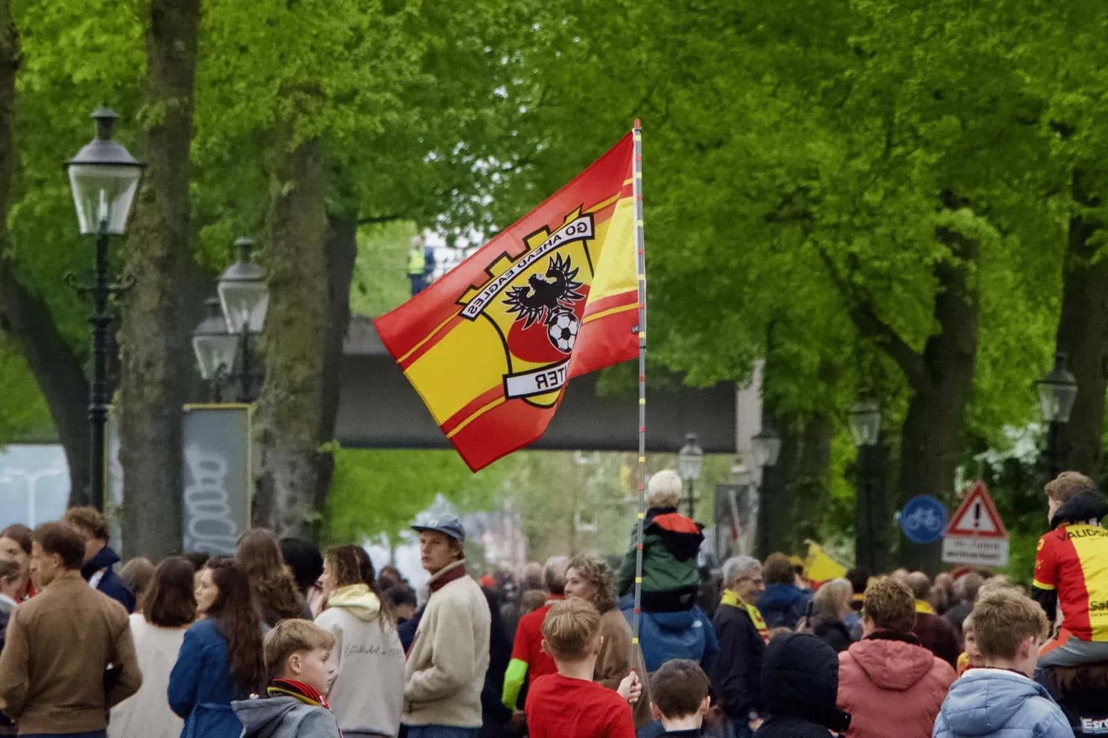 Fotografie tijdens huldiging Go Ahead Eagles 2025